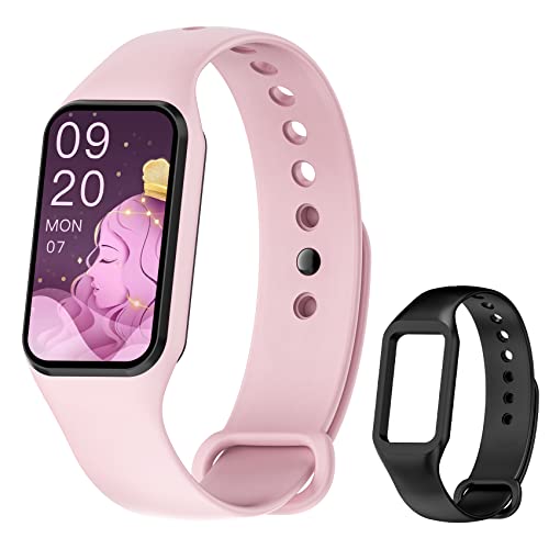 FeipuQu Smartwatch Uomo Donna, 5 ATM Impermeabil con Cardiofrequenzimetro/SpO2/Sonno/Contapassi, Notifiche Smart Watch Orologio Fitness Activity Tracker per iOS Android (2 Cinturini)