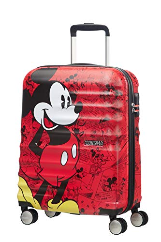 American Tourister Spin,55/20 Disney, Bagaglio A Mano Unisex Adulto, Rosso (Mickey Comics Red), S 55 cm - 36 L