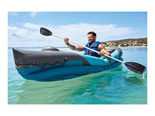 Crivit Kayak gonfiabile resistente di 2 persone con i sedili posteriori anteriori smontabili del poggiapiedi dell'olio dell'acqua salata dell'ozono e resistente al freddo