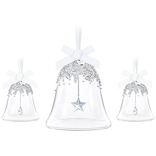 Swarovski Annual Edition 2016 - Set di 3 campane di Natale, motivo: campana