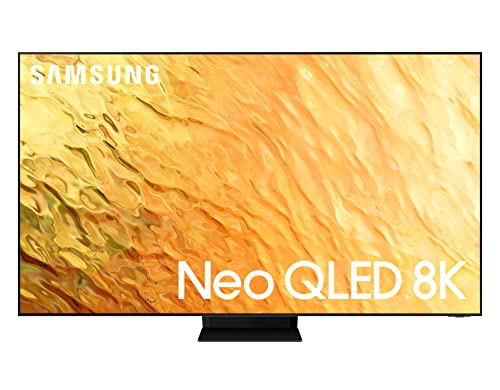 Samsung TV Neo QLED QE85QN800BTXZT, Smart TV 85' Serie QN800B, Neo QLED 8K UHD, Alexa e Google Assistant integrati, Stainless Steel, 2022, DVB-T2