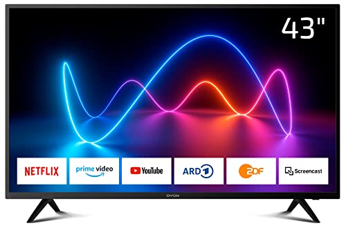 Dyon - Televisione Smart 43 XT 108 cm (43') TV Full-HD, Smart TV, triplo sintonizzatore HD (DVB-C/-S2/-T2), Prime Video, Netflix & HbbTV, anno modello 2020