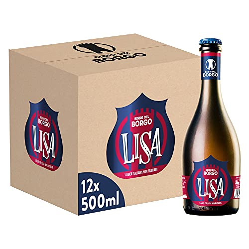 Birra Del Borgo Lisa, Birra Bottiglia - Pacco da 12x50cl