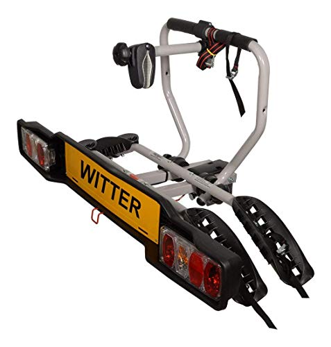 WESTFALIA Automotive Witter ZX202EU Portabici per Il Gancio di Traino – Supporto Frizione per 2 Biciclette – Pieghevole – Carico 34 kg