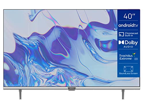 Metz Smart TV, Serie MTC6110, 40' (81 cm), Full HD LED, Versione 2022, Wi-Fi, Android 9.0, HDMI,ARC, USB, Slot CI+, Dolby Digital, DVB-C/T2/S2, Schermo Senza Bordi, Grigio