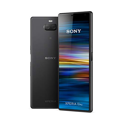 Sony Xperia 10 Plus - Smartphone con display 21:9, 6.5'' full HD+ Dual Camera 12MP e 8MP, processore HD Qualcomm Snapdragon 636, Batteria da 3000mAh Nero