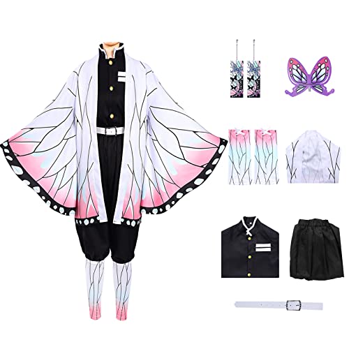 Amycute Kochou Shinobu Cosplay Costume, Demon Slayer Cosplay Costume Demon Anime Cosplay Outfit, Halloween Cosplay Outfits