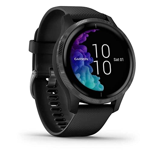 Garmin Venu - Smartwatch GPS, AMOLED, Music, Garmin Pay, Wi-Fi, iOS/Android, 43 mm, lunghezza da 125 fino a 190 mm, Nero (Black Slate)