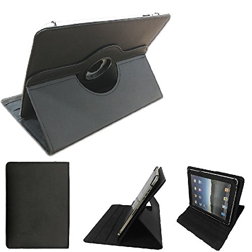 K-S-Trade Compatibile Con Lenovo Yoga Tab 3 Pro 10 Custodia Flip Cover Protettiva Di Alta Qualità Nera. Supporto Pieghevole Girevole A 360