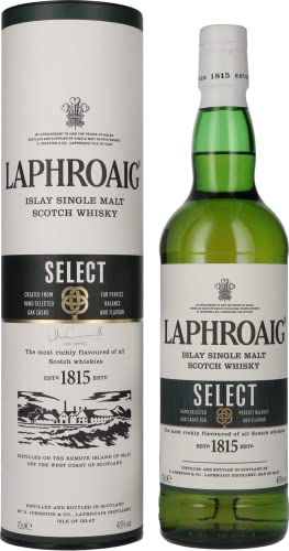 Laphroaig, Laphroaig Select Single Malt Scotch Whisky - bottiglia di vetro da 700ml