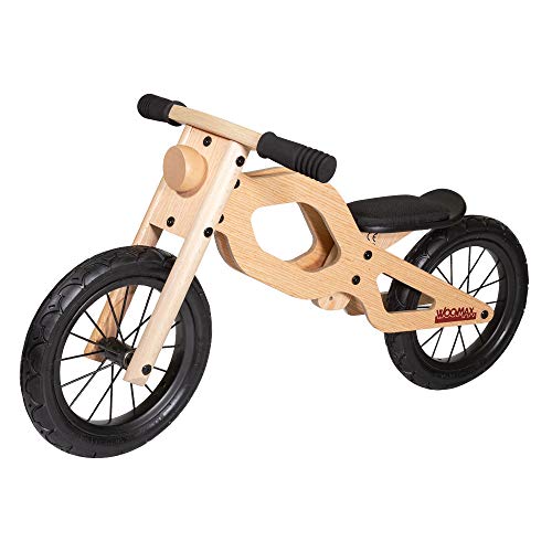 WOOMAX - Classic 12 Bici senza pedali in legno, colore multicolore, 85374