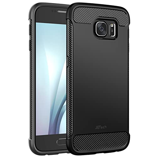 JETech Ultra Sottile Cover Compatibile con Samsung Galaxy S6 (NOT S6 Edge), Magro Cellulare Custodia con Assorbimento Degli Urti e Progettare in Fibra di Carbonio (Nero)