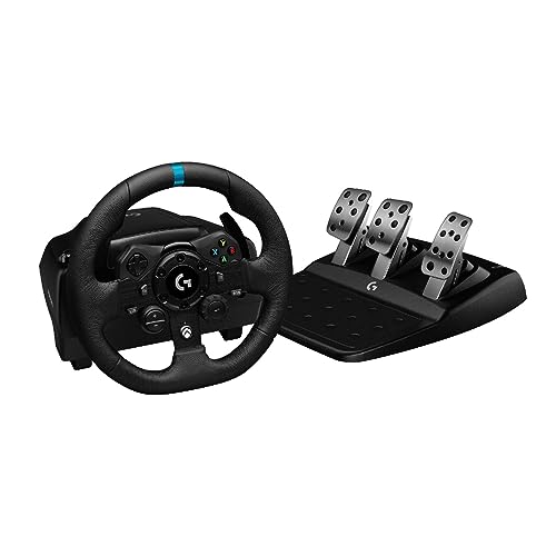 Logitech G923 Volante da Corsa e Pedali per Xbox One e PC, Presa Inglese - Nero