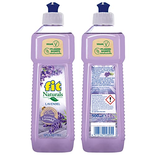 Fit Naturals - Detersivo con profumo di lavanda francese, 500 ml