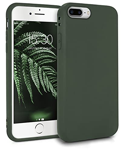 MyGadget Cover per Apple iPhone 7 Plus / 8 Plus - Custodia Protettiva in Silicone Morbido – Case TPU Flessibile - Protezione Antiurto & Antigraffio Verde Oliva