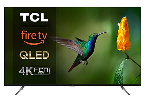 TCL 55CF630 55' (139 cm) Fire TV QLED (4K Ultra HD, HDR 10+, Dolby Vision & Atmos, Smart TV, Game Master, Motion Clarity 60Hz, Telecomando vocale Alexa), Nero