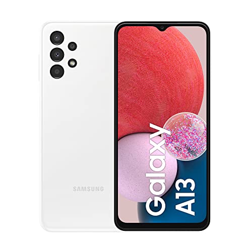 Samsung Galaxy A13 Smartphone Android, Processore Dual+Exa Core, Display Infinity-V da 6.6¹, Android 12.3 GB RAM, 32 GB di Memoria Interna Espandibile² Batteria 5.000 mAh³, White