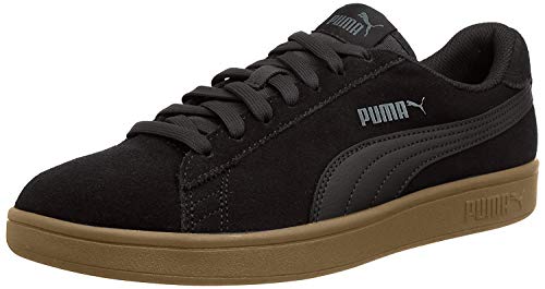 PUMA Unisex Adults' Fashion Shoes SMASH V2 Trainers & Sneakers, PUMA BLACK-PUMA BLACK, 41