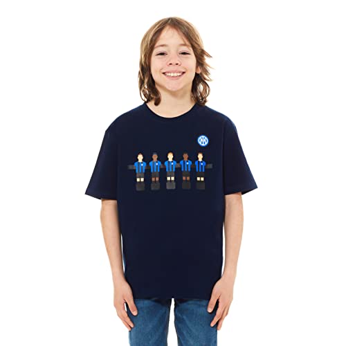 Inter Calcio Balilla T-Shirt, Blu, 10 Anni Bambini e Ragazzi