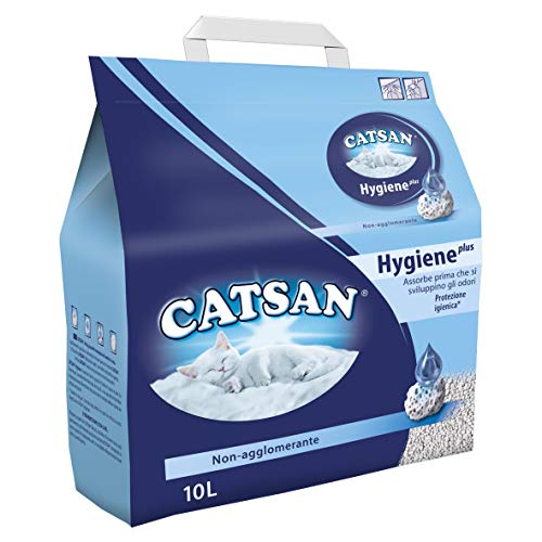 Catsan Hygiene Plus Lettiera per Gatti, 10L