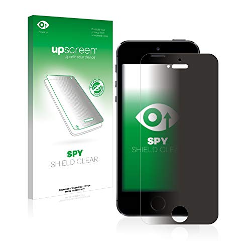 upscreen Pellicola Privacy compatibile con Apple iPhone 5 / 5S / 5C / SE 2016 Anti-Spy