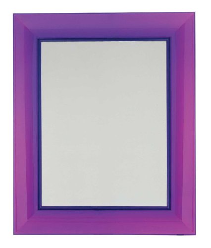 Kartell Francois Ghost Specchio da Parete, PMMA, Bianco (Cristallo), 88 x 111 cm