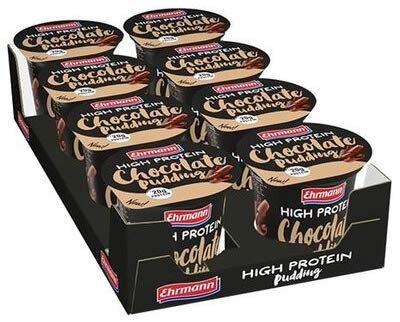 Ehrmann High Protein Pudding, Gusto Cioccolato 200 Grammi A Vasetto, 8 Vasetti