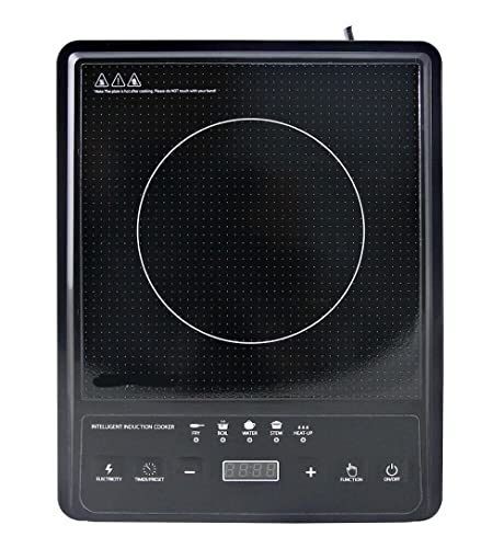 FLM SYSTEM Piastra induzione fornello portatile elettrico piano cottura cucina 2000W