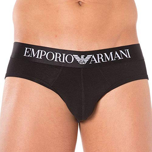 Emporio Armani Underwear Brief Iconic Logoband, Mutande Uomo, Nero, L