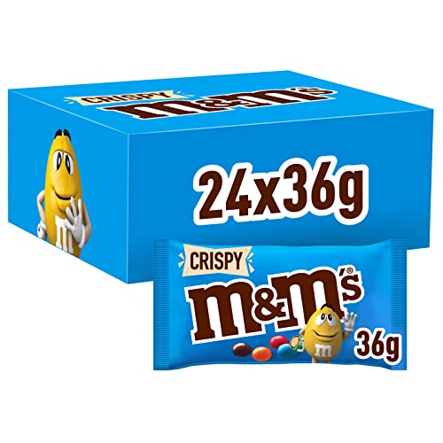 M&M's Crispy Confetti al Cioccolato con Riso Soffiato, 24 bustine da 36g