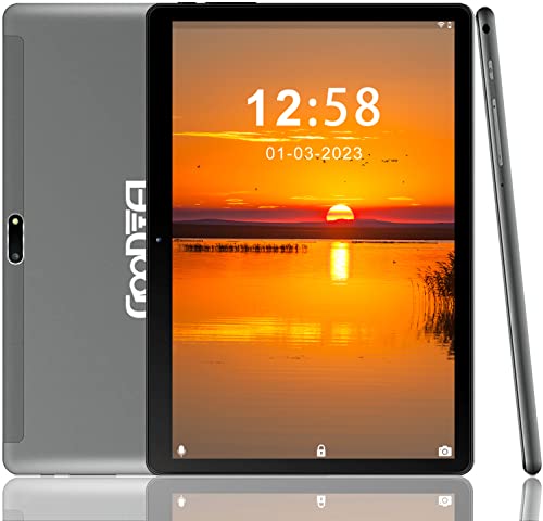 GOODTEL Tablet 10 Pollici Android Tablet PC WiFi + Cellulare (Dual SIM LTE) 4GB RAM 64GB ROM 1TB TF, Tablets WiFi | Bluetooth | GPS, Grigio