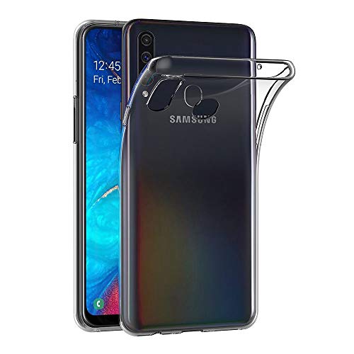 AICEK Cover Compatible Samsung Galaxy A20s, Cover Samsung A20s Silicone Case Molle di TPU Trasparente Sottile Custodia per Galaxy A20s