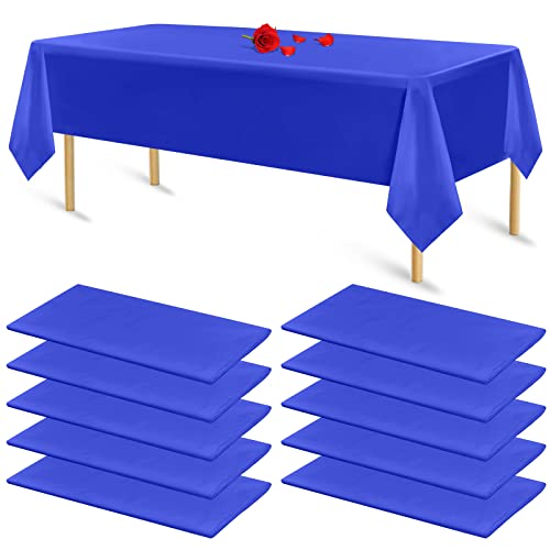 10 confezioni blu tovaglia per tavoli rettangolari tovaglie monouso in plastica blu per feste di compleanno, matrimoni, ricevimenti, addio al nubilato, baby shower…