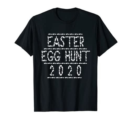 Caccia all'uovo di Pasqua 2020 Divertente Carino Uova di Pasqua del coniglietto Maglietta