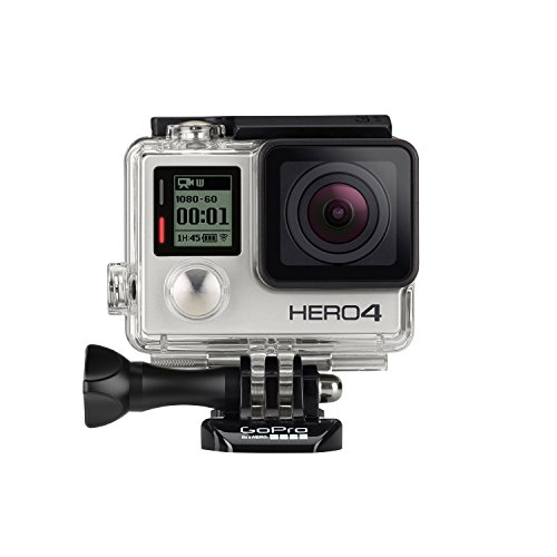 GoPro HERO4 Silver Edition Adventure Videocamera 12 MP, 4K/15 fps, 1080p/60 fps, 720p/120 fps, Wi-Fi, Bluetooth [Regno Unito/Francia]