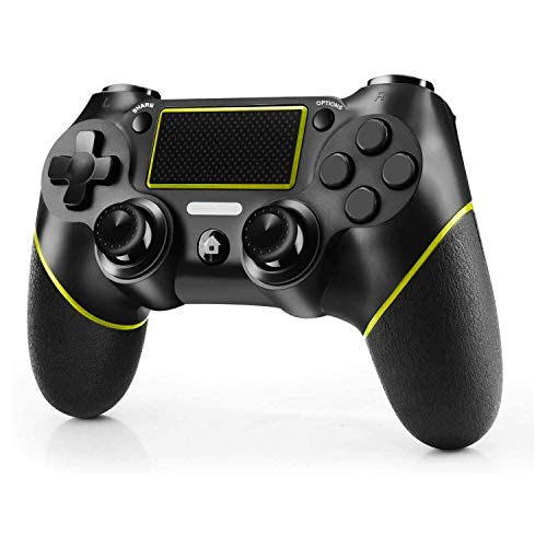 JAMSWALL Controller Compatible per PS4, Controller Wireless Gaming per PS4 Dual Vibration Turbo Gamepad Joystick per PlayStation-4/Pro/Slim/PC Touch Panel Game Controller