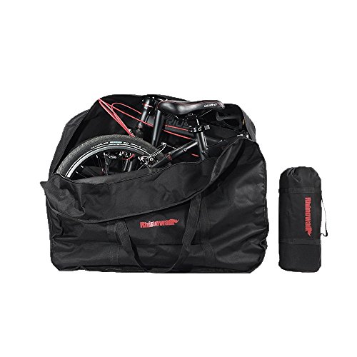 HYSENM borsa da trasporto custodia per bici bicicletta pieghevole 14/16/20 pollice, nero 16 pollice