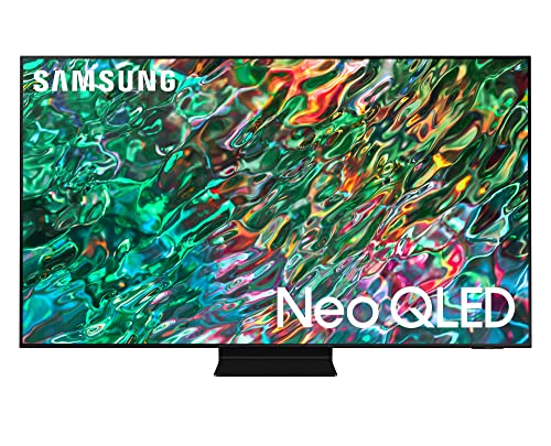 Samsung TV Neo QLED QE75QN90BATXZT, Smart TV 75' Serie QN90B, Neo QLED 4K UHD, Alexa e Google Assistant integrati, Titan Black, 2022, DVB-T2