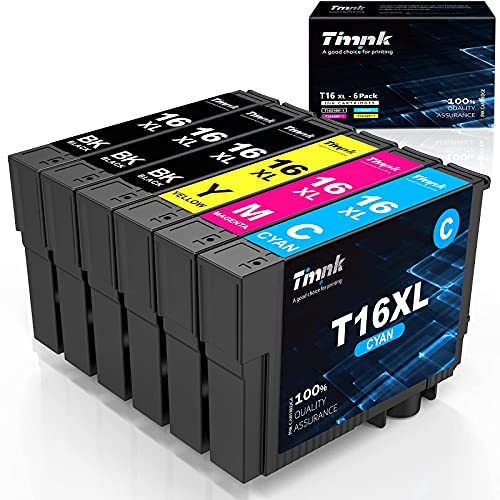 Timink 16 XL Cartucce d'inchiostro Compatibili per Epson 16XL Sostituzione con Epson WF-2510 WF-2010 WF-2520 WF-2530 WF-2540 WF-2630 WF-2650 WF-2660 (6 Pezzi)