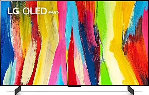 LG OLED42C24LA Smart TV 4K 42', TV OLED evo Serie C2, Processore α9 Gen 5, Dolby Vision Precision Detail, Dolby Atmos, 4 HDMI 2.1 @48Gbps, VRR, Google Assistant e Alexa, Wi-Fi, webOS 22