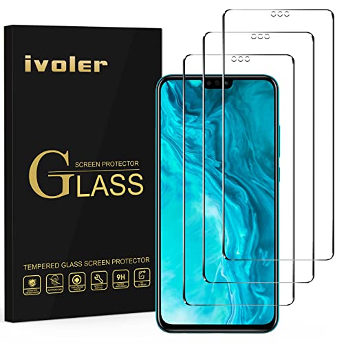 iVoler [3 Pack] Pellicola Vetro Temperato per Huawei Honor 9X Lite/Huawei Honor View 10 Lite, Pellicola Protettiva, Protezione per Schermo - Transparente