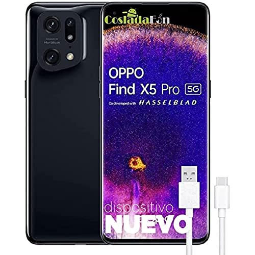 Oppo Find X5 Pro 5G - Smartphone 256GB, 12GB RAM, Dual Sim, Black