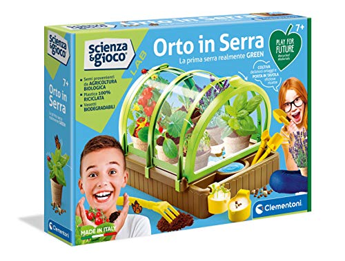 Clementoni Science & Play Lab-L'Orto in Serra-Play for Future-Made in Italy-orto botanico-Gioco scientifico (Versione in Italiano), 7 Anni+, 19175