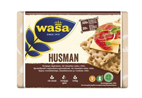 Wasa Husman - Crispbread tradizionale di segale, 260 g