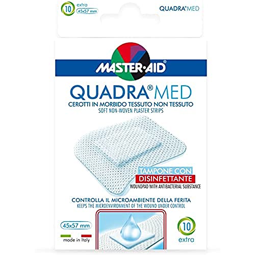 Master Aid Quadra Med Strip Extra - Paacco da 10 45X57 mm