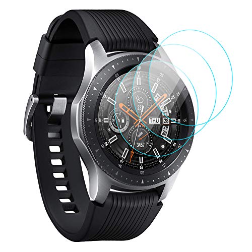 KIMILAR [3 Confezioni Protezione Compatibile con Samsung Galaxy Watch 46mm Pellicola Protettiva, Vetro Temperato Compatibile con Samsung Gear S3 Classic/Frontier Smartwatch