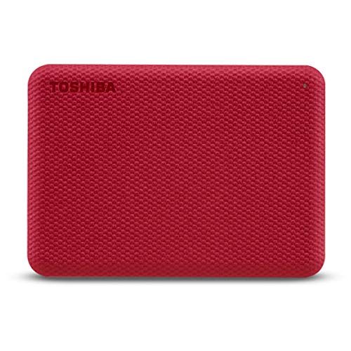 Toshiba Canvio Advance - Hard disk da 4 TB, 2,5', colore: Rosso