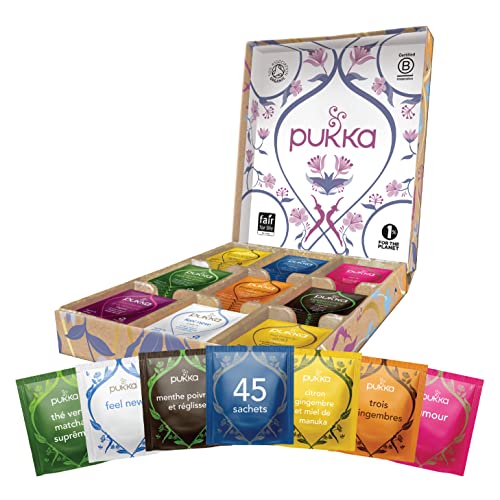 Pukka Herbs | Selection Box | Il meglio dei tè e delle tisane biologiche Pukka| Idea Regalo | 45 filtri