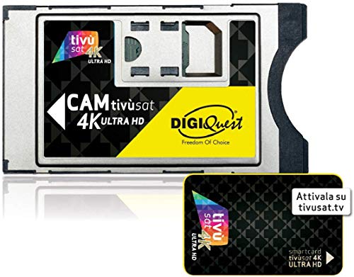 Tivusat SmarCam 4K Ultra HD CI+ - Scheda smartcard attiva TiVu