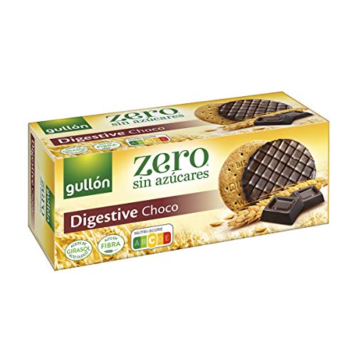 Gullón Biscotto Digestivo Cioccolato, ZERO senza zuccheri, Scatola 270 g